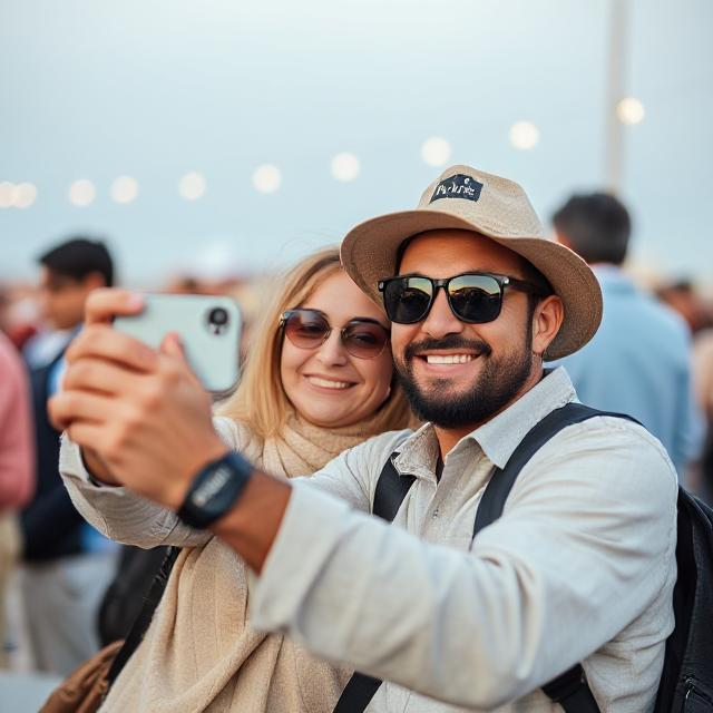 Customer viewing photos